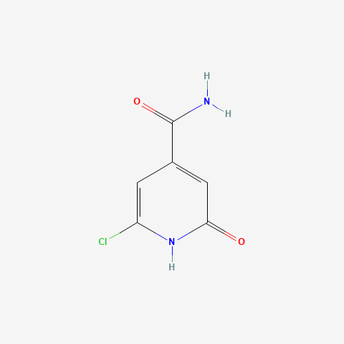 2-HYDROXY-6-CHLOROPYRIDINE-4-CARBOXAMIDE (CAS: 182483-97-2) - Chemical Structure and Molecular Formula 