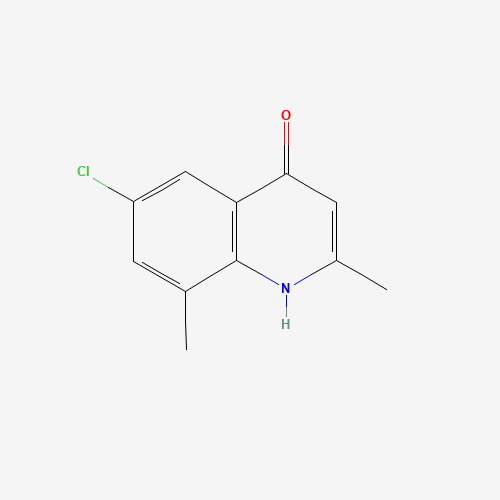 6-CHLORO-2,8-DIMETHYL-4-QUINOLINOL (CAS: 21629-49-2) - Chemical Structure and Molecular Formula 