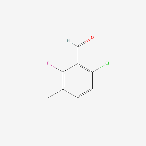 6-Chloro-2-fluoro-3-methylbenzaldehyde (CAS: 286474-59-7) - Chemical Structure and Molecular Formula 
