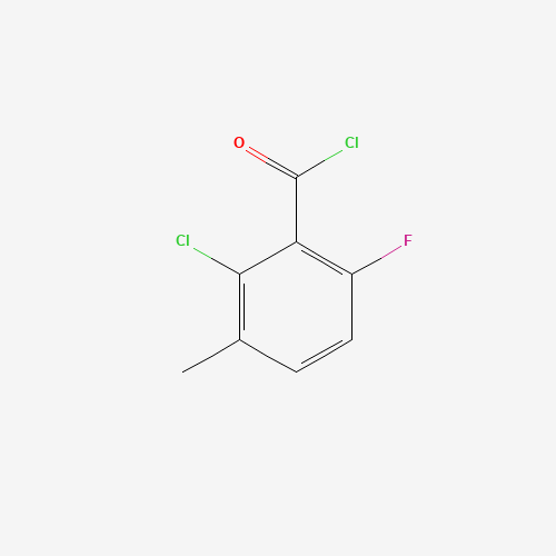 6-CHLORO-2-FLUORO-3-METHYLBENZOYL CHLORIDE (CAS: 261762-81-6) - Chemical Structure and Molecular Formula 