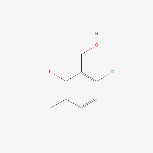 6-CHLORO-2-FLUORO-3-METHYLBENZYL ALCOHOL (CAS: 261762-84-9) - Chemical Structure and Molecular Formula 