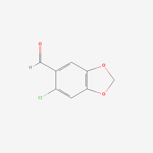 6-CHLOROPIPERONAL (CAS: 15952-61-1) - Chemical Structure and Molecular Formula 