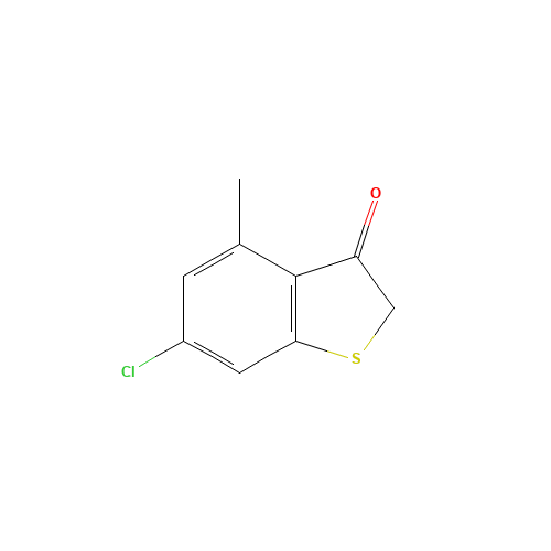 6-chloro-4-methyl-benzo(b)thiophene-3-o (CAS: 5858-07-1) - Chemical Structure and Molecular Formula 