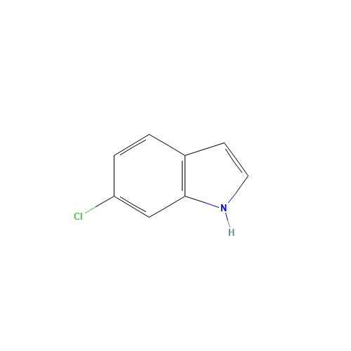 6-Chloroindole (CAS: 17422-33-2) - Chemical Structure and Molecular Formula 
