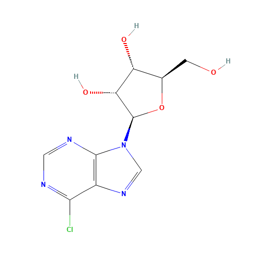 6-Chloropurine riboside (CAS: 5399-87-1) - Chemical Structure and Molecular Formula 