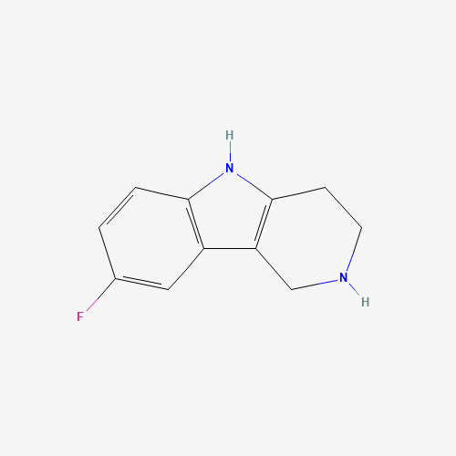8-FLUORO-2,3,4,5-TETRAHYDRO-1H-PYRIDO[4,3-B]INDOLE (CAS: 39876-39-6) - Chemical Structure and Molecular Formula 
