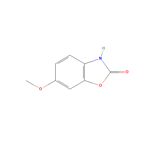 6-METHOXY-2-BENZOXAZOLINONE (CAS: 532-91-2) - Chemical Structure and Molecular Formula 