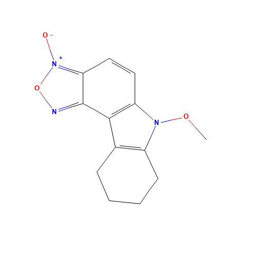 6-METHOXY-7,8,9,10-TETRAHYDRO-6H-[1,2,5]OXADIAZOLO[3,4-C]CARBAZOL-3-IUM-3-OLATE (CAS: 255865-30-6) - Related Chemical Product