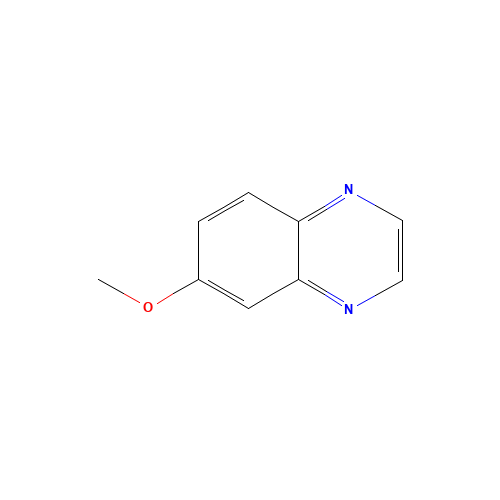 6-METHOXYQUINOXALINE (CAS: 6639-82-3) - Chemical Structure and Molecular Formula 