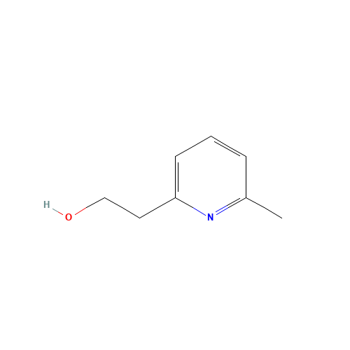 2-(HYDROXYETHYL)-6-METHYLPYRIDINE (CAS: 934-78-1) - Chemical Structure and Molecular Formula 