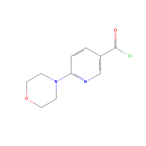 6-MORPHOLINONICOTINOYL CHLORIDE (CAS: 313350-36-6) - Chemical Structure and Molecular Formula 