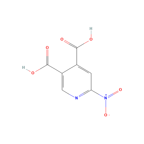 6-NITROPYRIDINE-3,4-DICARBOXYLIC ACID (CAS: 214071-17-7) - Chemical Structure and Molecular Formula 