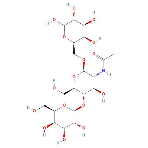 6-O-[2-ACETAMIDO-2-DEOXY-4-O-(BETA-D-GALACTOPYRANOSYL)-BETA-D-GLUCOPYRANOSYL]-D-GALACTOPYRANOSE (CAS: 20331-45-7) - Related Chemical Product