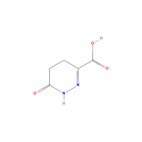 6-OXO-1,4,5,6-TETRAHYDROPYRIDAZIN-3-CARBOXYLIC ACID (CAS: 27372-38-9) - Chemical Structure and Molecular Formula 