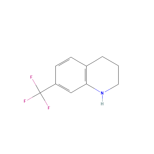 7-(Trifluoromethyl)-1,2,3,4-tetrahydroquinoline (CAS: 450-62-4) - Chemical Structure and Molecular Formula 