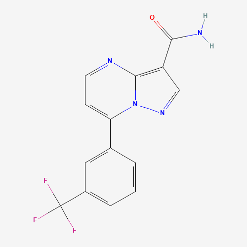 7-[3-(TRIFLUOROMETHYL)PHENYL]PYRAZOLO[1,5-A]PYRIMIDINE-3-CARBOXAMIDE (CAS: 115930-92-2) - Related Chemical Product