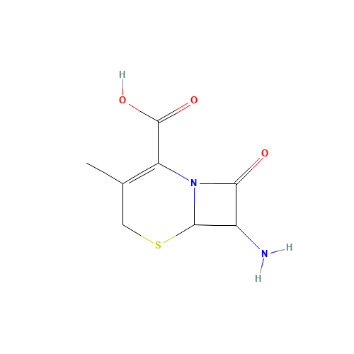 7-Aminodesacetoxycephalosporanic acid (CAS: 26395-99-3) - Chemical Structure and Molecular Formula 