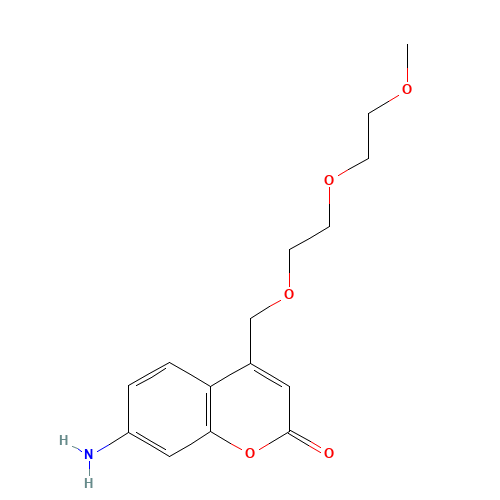 7-AMINO-4-(2,5,8-TRIOXANONYL)COUMARIN (CAS: 146773-33-3) - Related Chemical Product