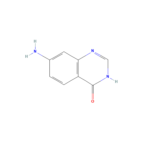 7-AMINO-4(1H)-QUINAZOLINONE (CAS: 90004-09-4) - Chemical Structure and Molecular Formula 