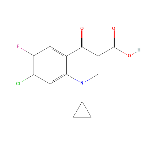 7-Chloro-1-cyclopropyl-6-fluoro-1,4-dihydro-4-oxoquinoline-3-carboxylic acid (CAS: 86393-33-1) - Related Chemical Product