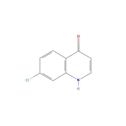 7-Chloroquinolin-4-ol (CAS: 86-99-7) - Chemical Structure and Molecular Formula 