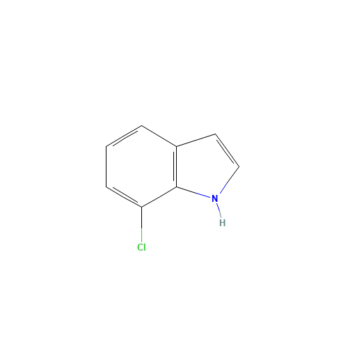 7-Chloroindole (CAS: 53924-05-3) - Chemical Structure and Molecular Formula 