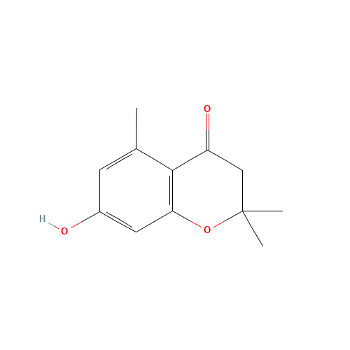 7-HYDROXY-2,2,5-TRIMETHYL-2,3-DIHYDRO-4H-CHROMEN-4-ONE (CAS: 20052-60-2) - Chemical Structure and Molecular Formula 