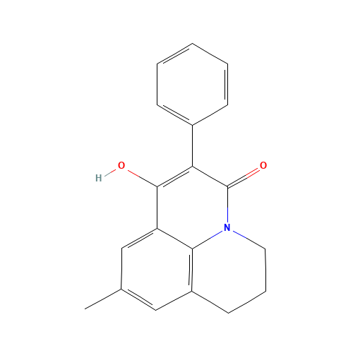 7-HYDROXY-9-METHYL-6-PHENYL-2,3-DIHYDRO-1H,5H-PYRIDO[3,2,1-IJ]QUINOLIN-5-ONE (CAS: 175204-96-3) - Related Chemical Product