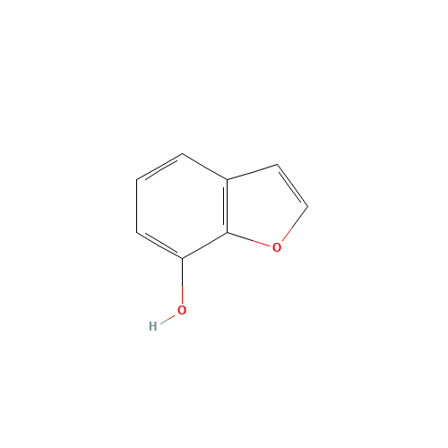 7-HYDROXYBENZOFURAN (CAS: 4790-81-2) - Chemical Structure and Molecular Formula 