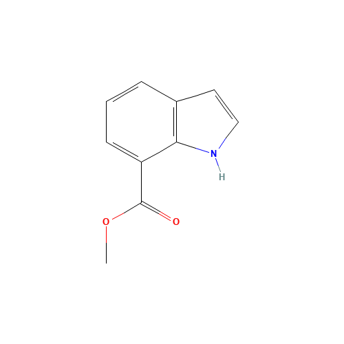 Methyl 1H-indole-7-carboxylate (CAS: 93247-78-0) - Chemical Structure and Molecular Formula 