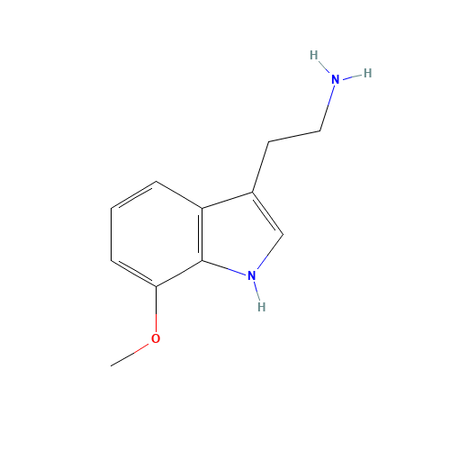 7-METHOXYTRYPTAMINE (CAS: 2436-04-6) - Chemical Structure and Molecular Formula 
