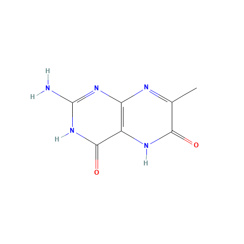 2-amino-1,5-dihydro-7-methylpteridine-4,6-dione (CAS: 492-10-4) - Related Chemical Product