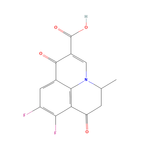 8,9-DIFLUORO-5-METHYL-1,7-DIOXO-6,7-DIHYDRO-1H,5H-PYRIDO[3,2,1-IJ]QUINOLINE-2-CARBOXYLIC ACID (CAS: 306935-69-3) - Related Chemical Product