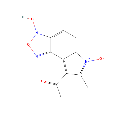 8-ACETYL-6-HYDROXY-7-METHYL-6H-[1,2,5]OXADIAZOLO[3,4-E]INDOLE 3-OXIDE (CAS: 159325-85-6) - Related Chemical Product