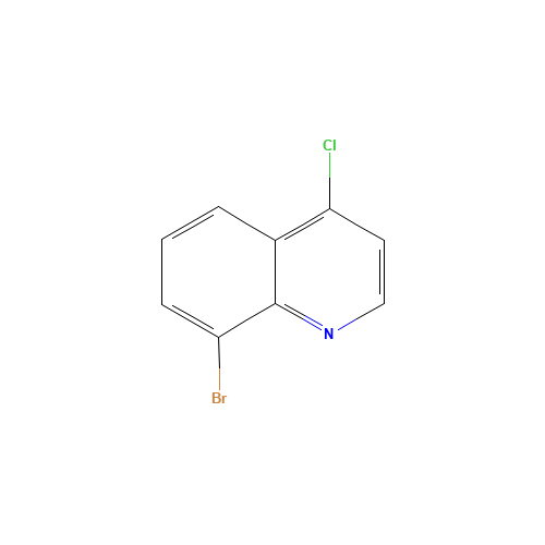 8-BROMO-4-CHLOROQUINOLINE (CAS: 65340-71-8) - Chemical Structure and Molecular Formula 