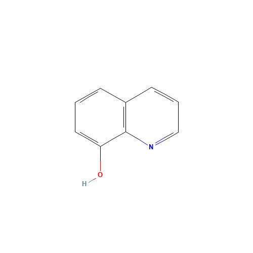 8-Hydroxyquinoline (CAS: 148-24-3) - Chemical Structure and Molecular Formula 