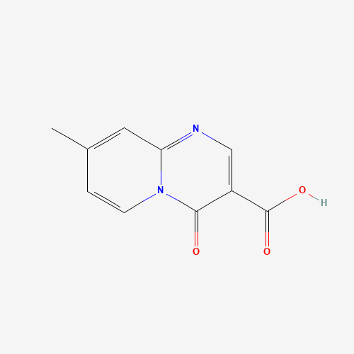 8-METHYL-4-OXO-4H-PYRIDO[1,2-A]PYRIMIDINE-3-CARBOXYLIC ACID (CAS: 34662-59-4) - Chemical Structure and Molecular Formula 
