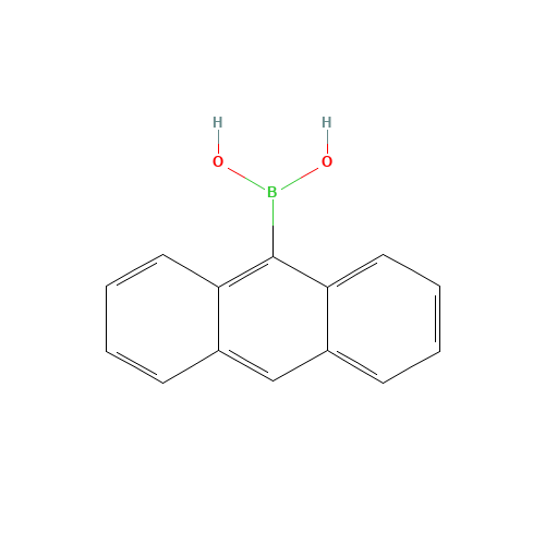 9-Anthraceneboronic acid (CAS: 100622-34-2) - Chemical Structure and Molecular Formula 