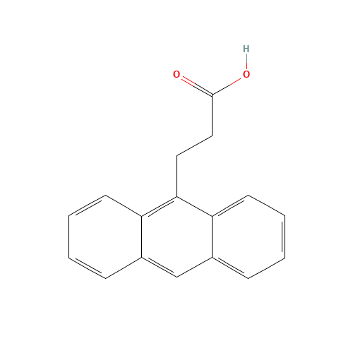 3-ANTHRACEN-9-YL-PROPIONIC ACID (CAS: 41034-83-7) - Chemical Structure and Molecular Formula 