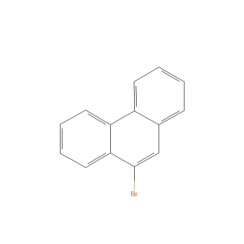 9-Bromophenanthrene (CAS: 573-17-1) - Chemical Structure and Molecular Formula 