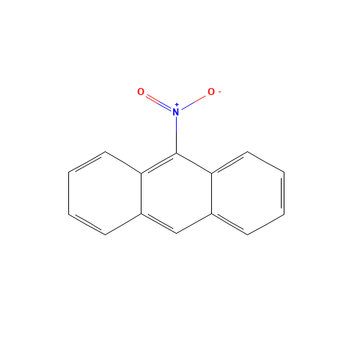 9-NITROANTHRACENE (CAS: 602-60-8) - Chemical Structure and Molecular Formula 