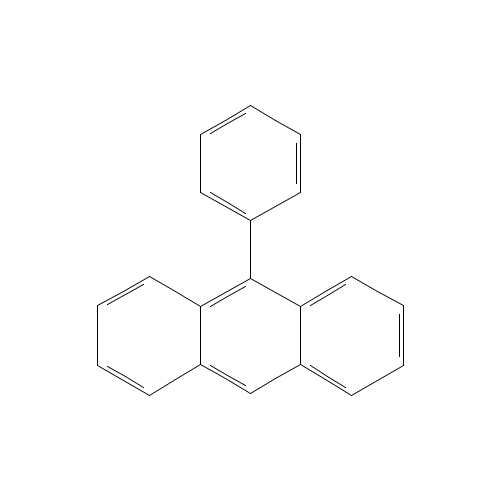 9-PHENYLANTHRACENE (CAS: 602-55-1) - Chemical Structure and Molecular Formula 