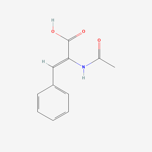 2-(Acetylamino)-3-phenyl-2-propenoic acid (CAS: 5469-45-4) - Chemical Structure and Molecular Formula 