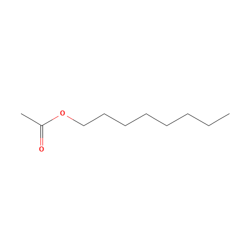 Acetic acid octyl ester (CAS: 112-14-1) - Chemical Structure and Molecular Formula 
