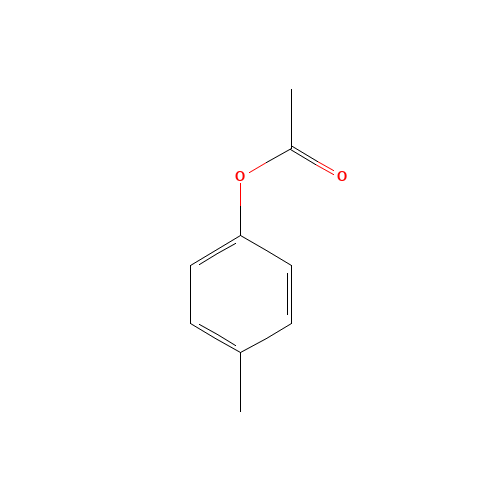 P-TOLYL ACETATE (CAS: 140-39-6) - Chemical Structure and Molecular Formula 