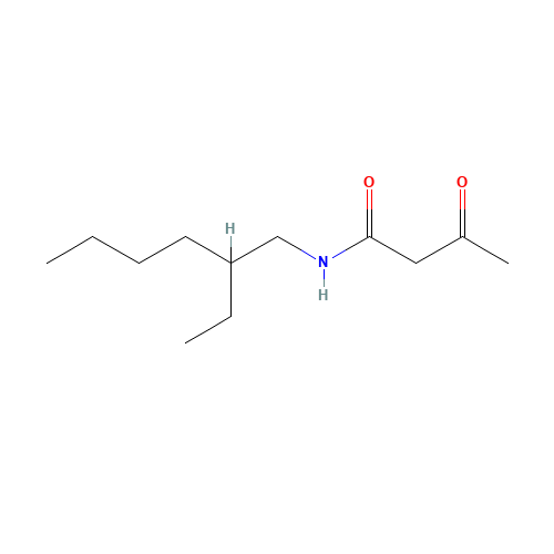 acetoaceticacid2-ethylhexylamide (CAS: 32837-36-8) - Chemical Structure and Molecular Formula 