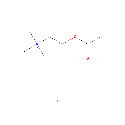 Acetylcholine chloride (CAS: 60-31-1) - Chemical Structure and Molecular Formula 