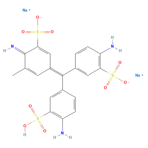 Fuchsin Acid (CAS: 3244-88-0) - Chemical Structure and Molecular Formula 
