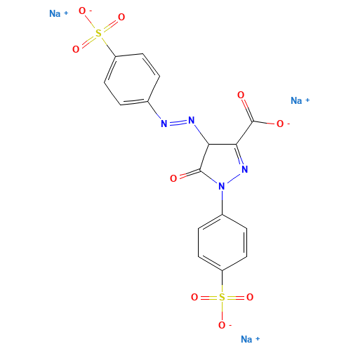 Acid Yellow 23 (CAS: 1934-21-0) - Chemical Structure and Molecular Formula 