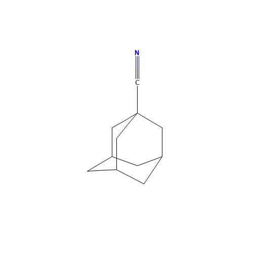 1-Adamantanecarbonitrile (CAS: 23074-42-2) - Chemical Structure and Molecular Formula 